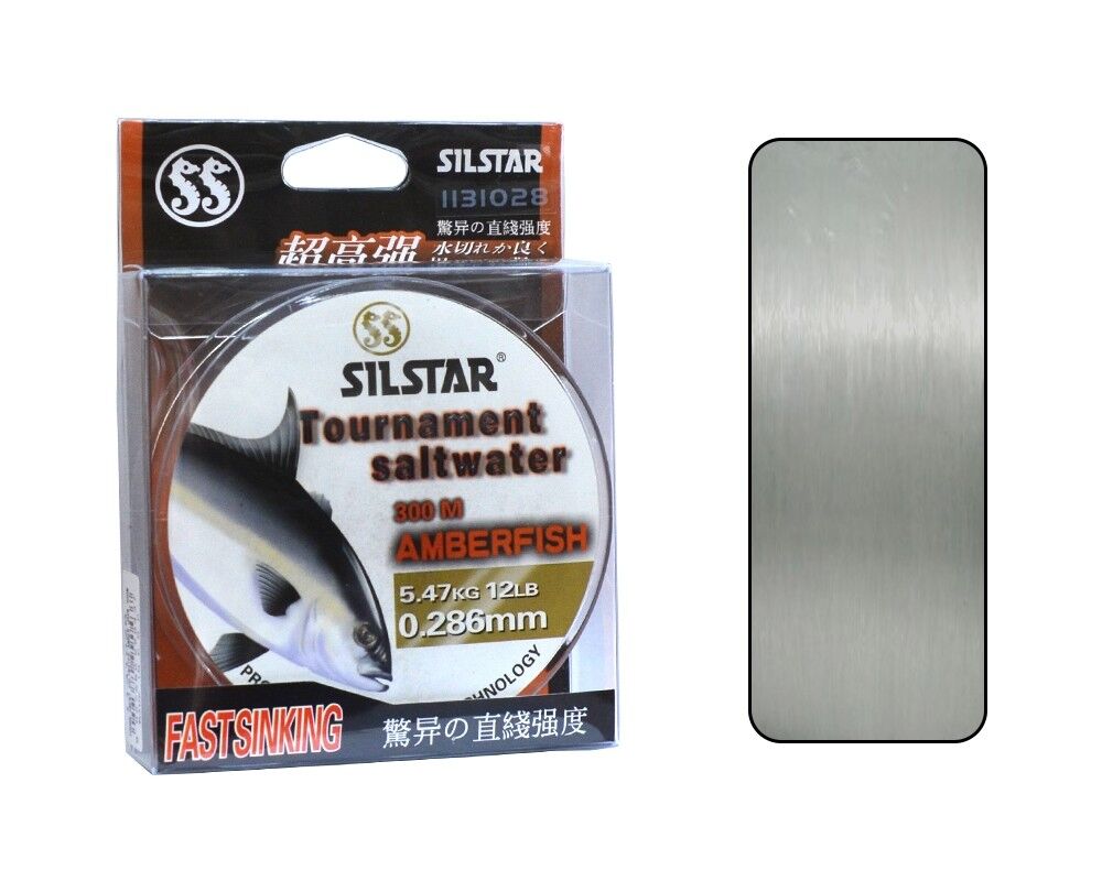 Silstar 1131 Salt Water Amberfish 300mt Monofilament Misina Su Gri