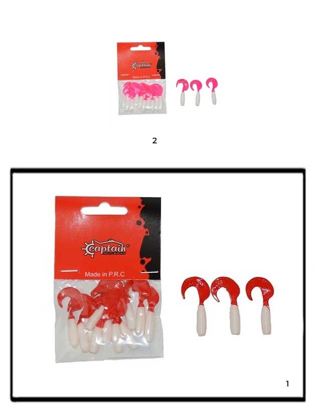 Captain  Amadeus Twist Soft 4cm Levrek Silikonu 10'lu Suni Yem