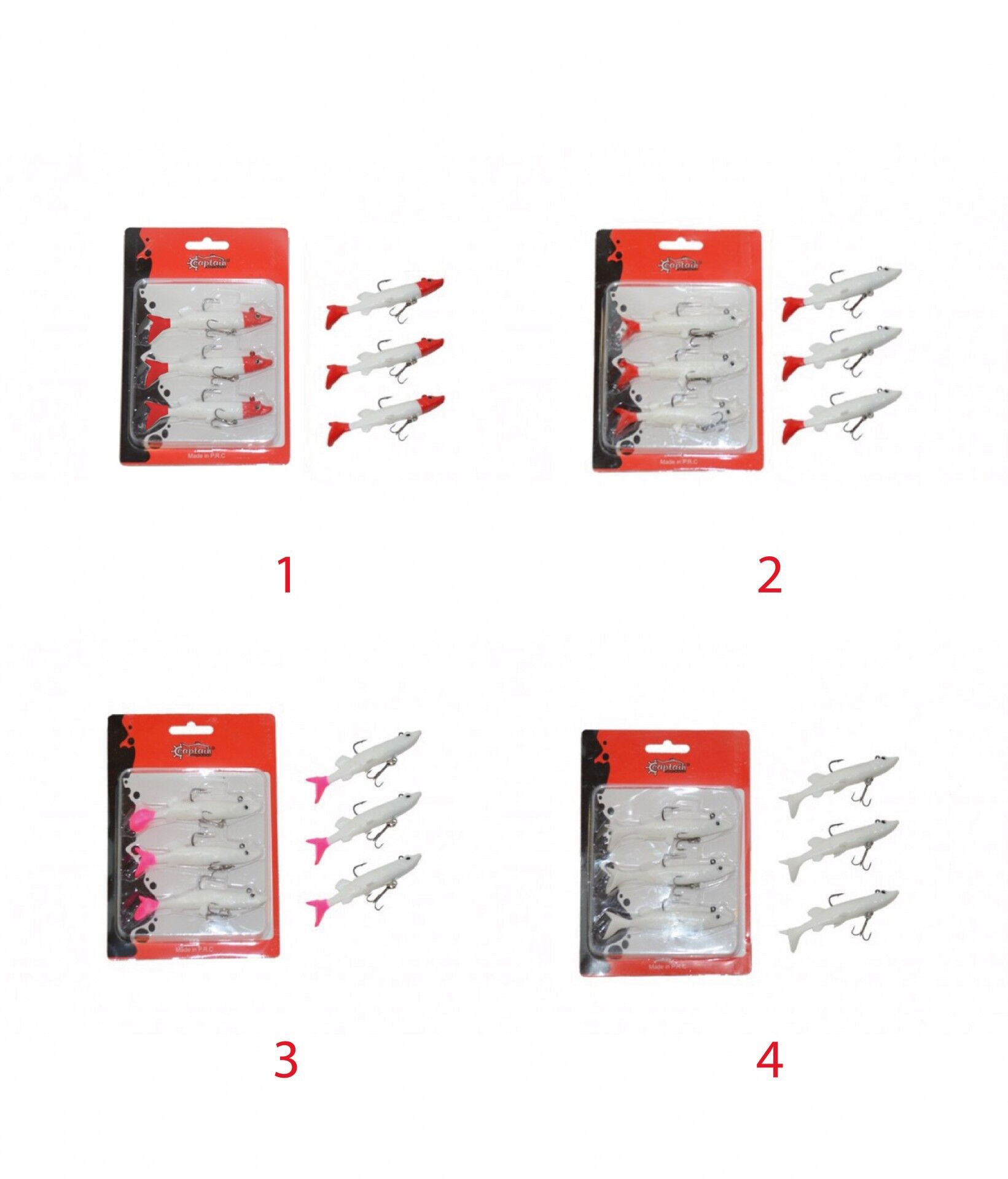 Captain Pluse Soft 10cm Turna Silikonu 3'lü Set Suni Yem