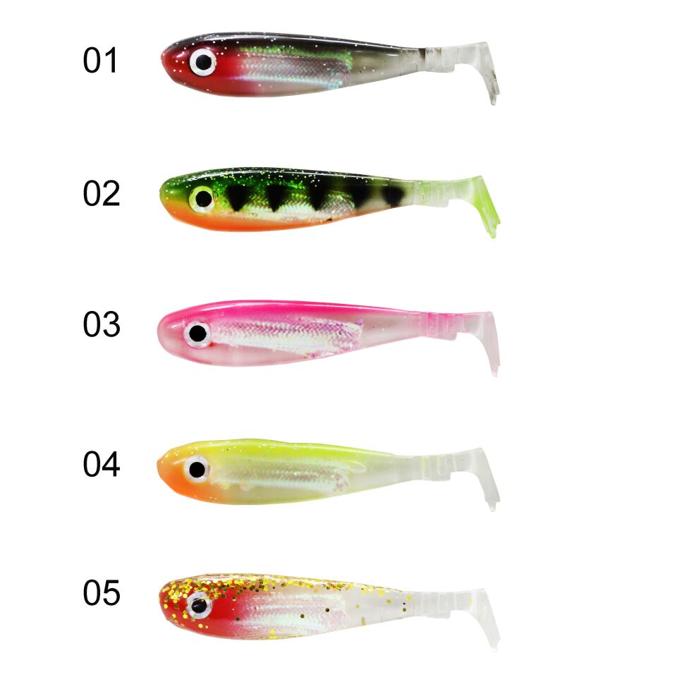 Captain Duck Tail Soft 9cm Levrek Silikonu 5li Paket Suni Yem