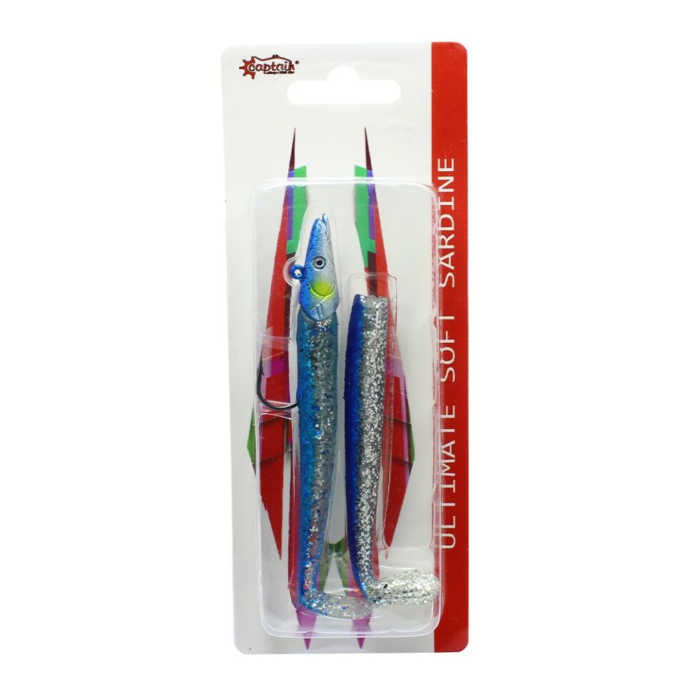 Captain 3071 Ultimate Sardine 12.5cm Levrek Silikonu 2'li Suni Yem