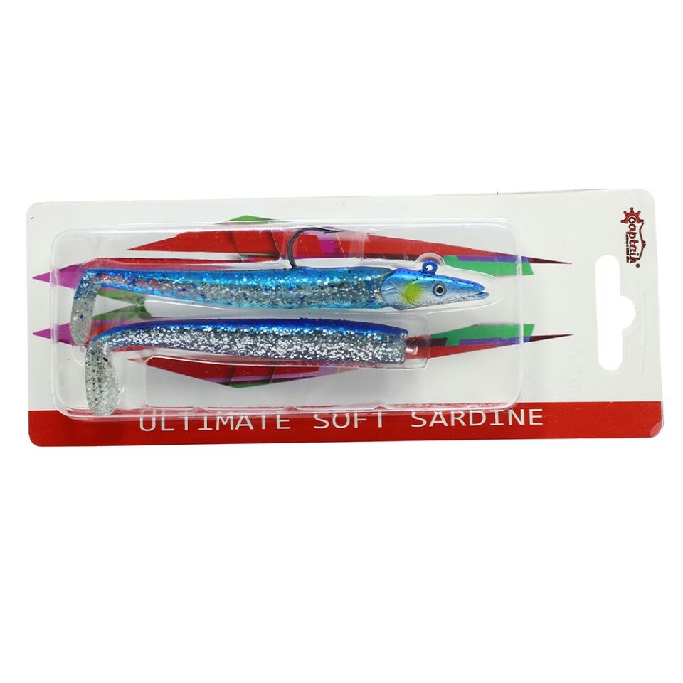 Captain 3071 Ultimate Sardine 12.5cm Levrek Silikonu 2'li Suni Yem