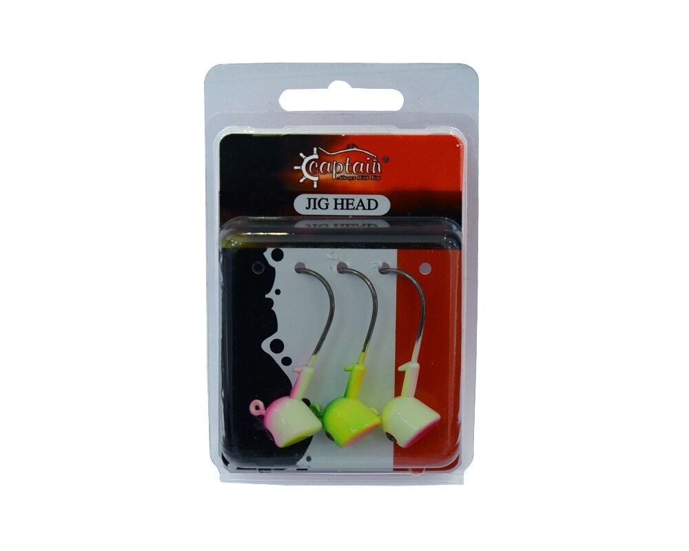 Captain Jig Head Bastet 3'lü Mix Set Kesik Kafa Jig Head