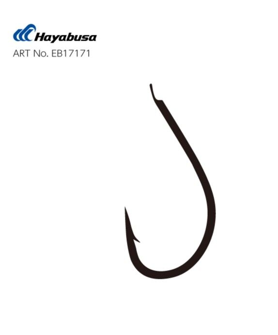 Hayabusa HMRS 171 Kısa Pala Dövme Olta İğnesi 15'li Paket Black Nikel