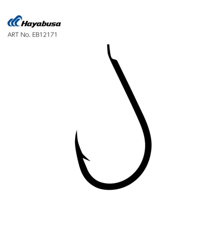 Hayabusa HCHN 121 Kısa Pala Dövme Olta İğnesi 15'li Paket Black Nikel