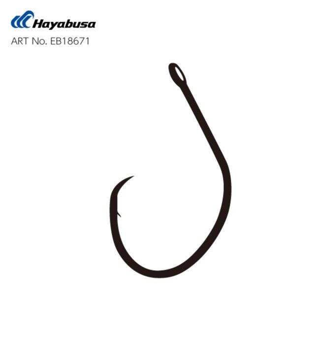 Hayabusa HCRL 186 Circle Delikli Çupra İğnesi Black Nikel