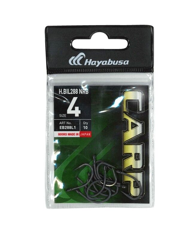 Hayabusa HBIL 288 Sazan İğnesi Dövme Teflon Black 10'lu Paket