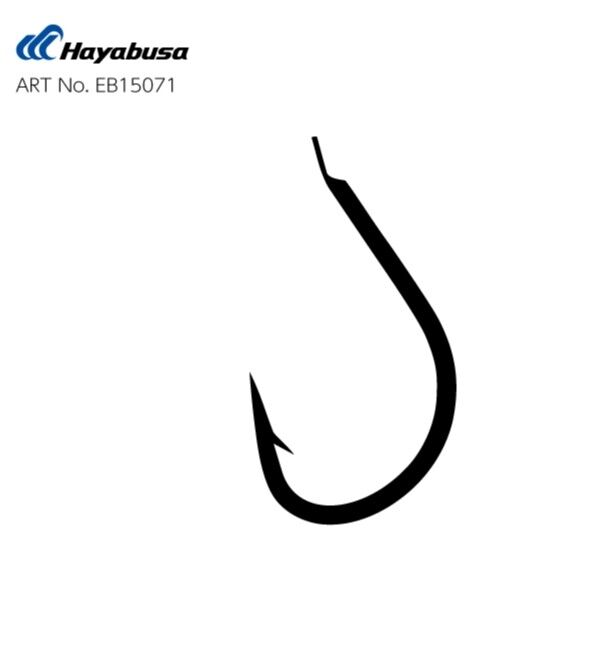 Hayabusa HIZU 150 Kısa Pala Dövme Olta İğnesi 15'li Paket Black Nikel