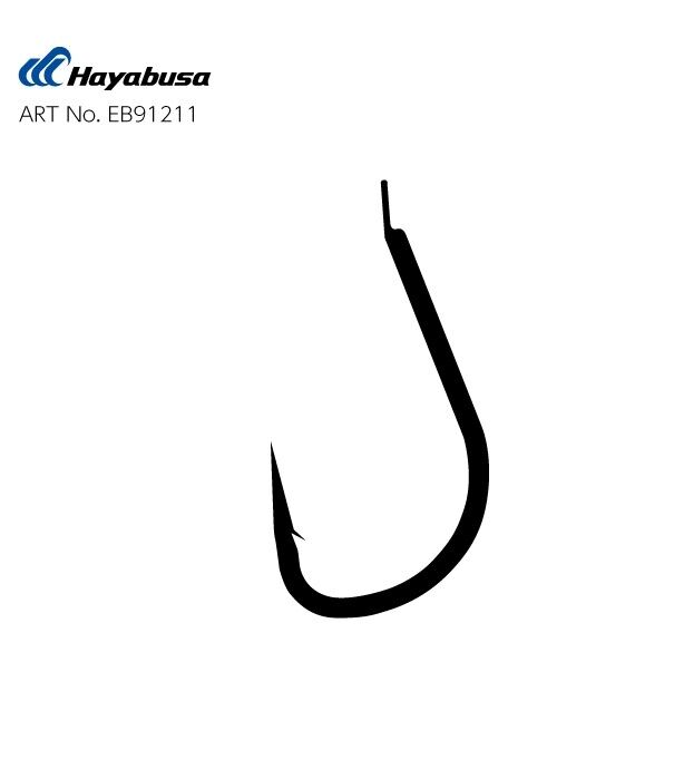 Hayabusa HIZU 912 Kısa Pala Dövme Olta İğnesi 15'li Paket Nikel