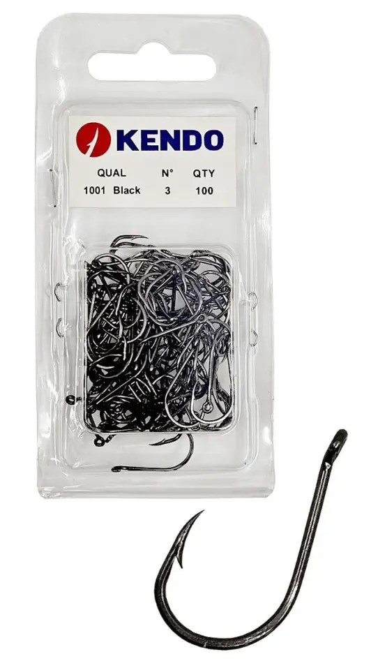 Kendo (1001) Black Nickle Halkalı İğne 100 Adet