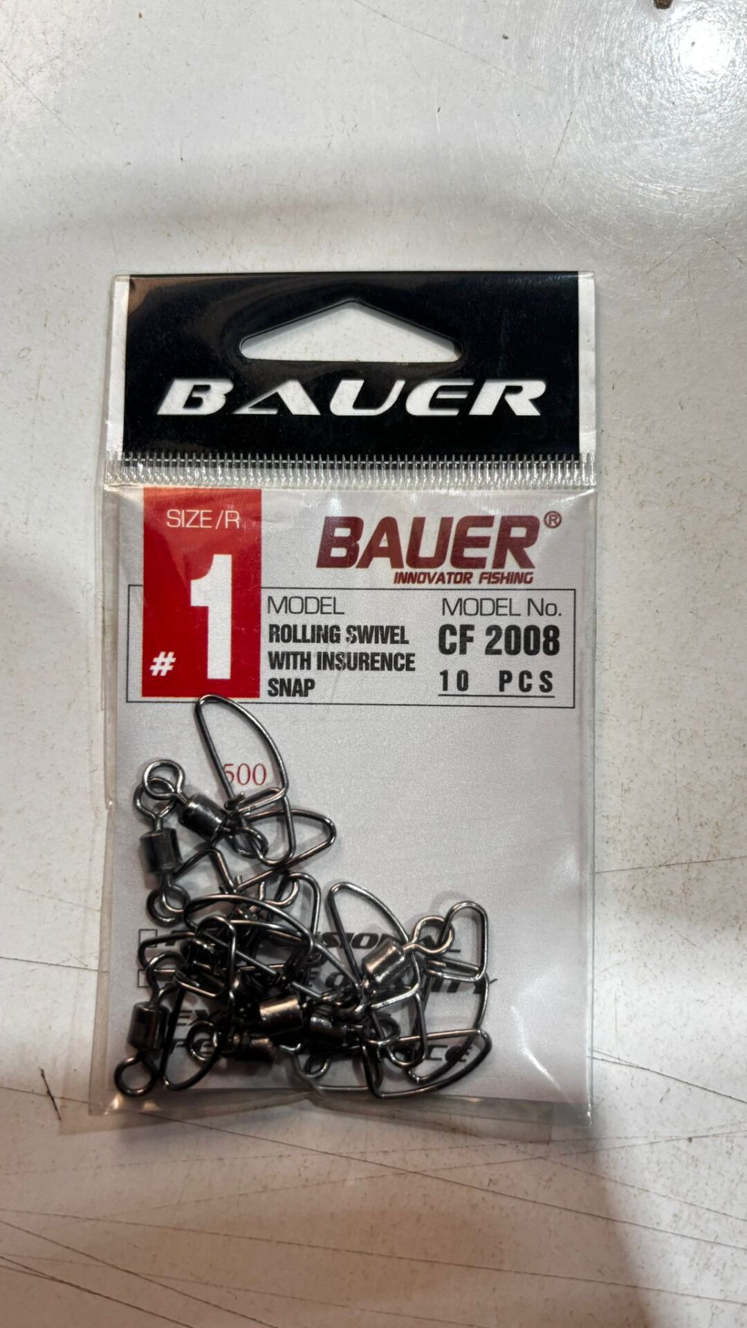 CF2008  ROLLING SWIVEL WITH INSURENCE SNAP