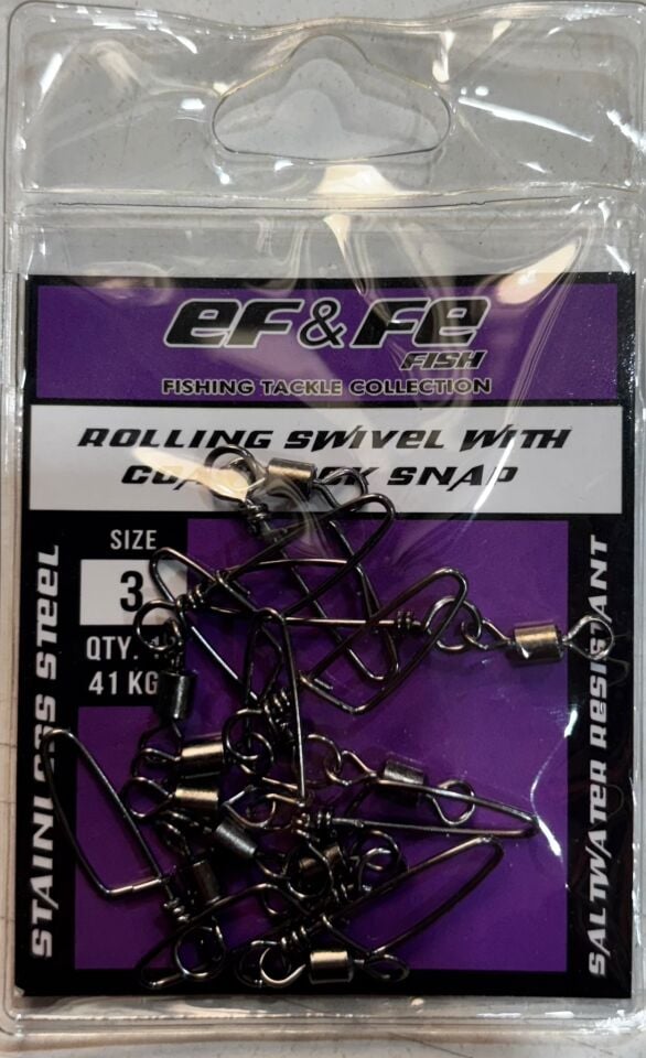 EFFE ROLLING SWIVE WITH COASTLOCK SNAP FIRDÖNDÜ