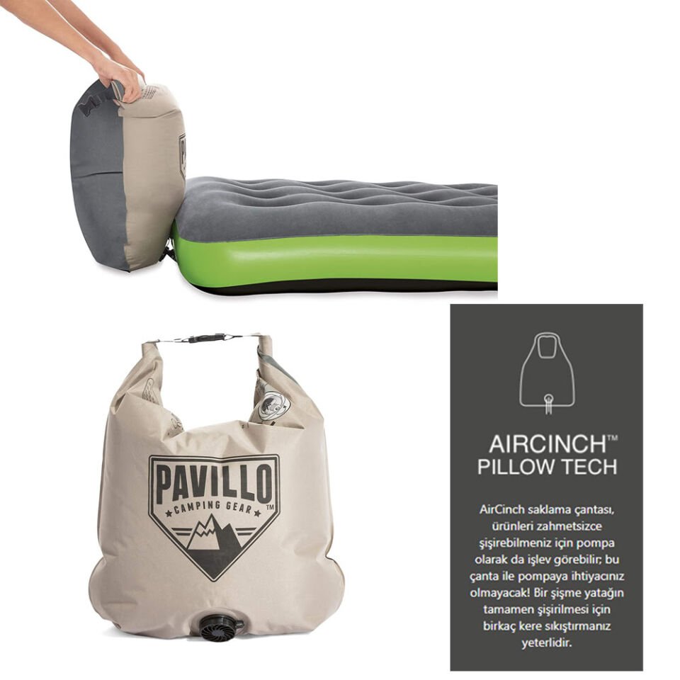 Pavillo  Roll & Relax Twin 188*99*22cm Şişme Yatak